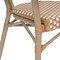 Flash Furniture Lourdes Thonet French Bistro Stacking Chair w/Arms, Natural/Wht PE Rattan and Bamboo Print Alum Frm SDA-AD642002A-NATWH-LTNAT-GG - alternate 9